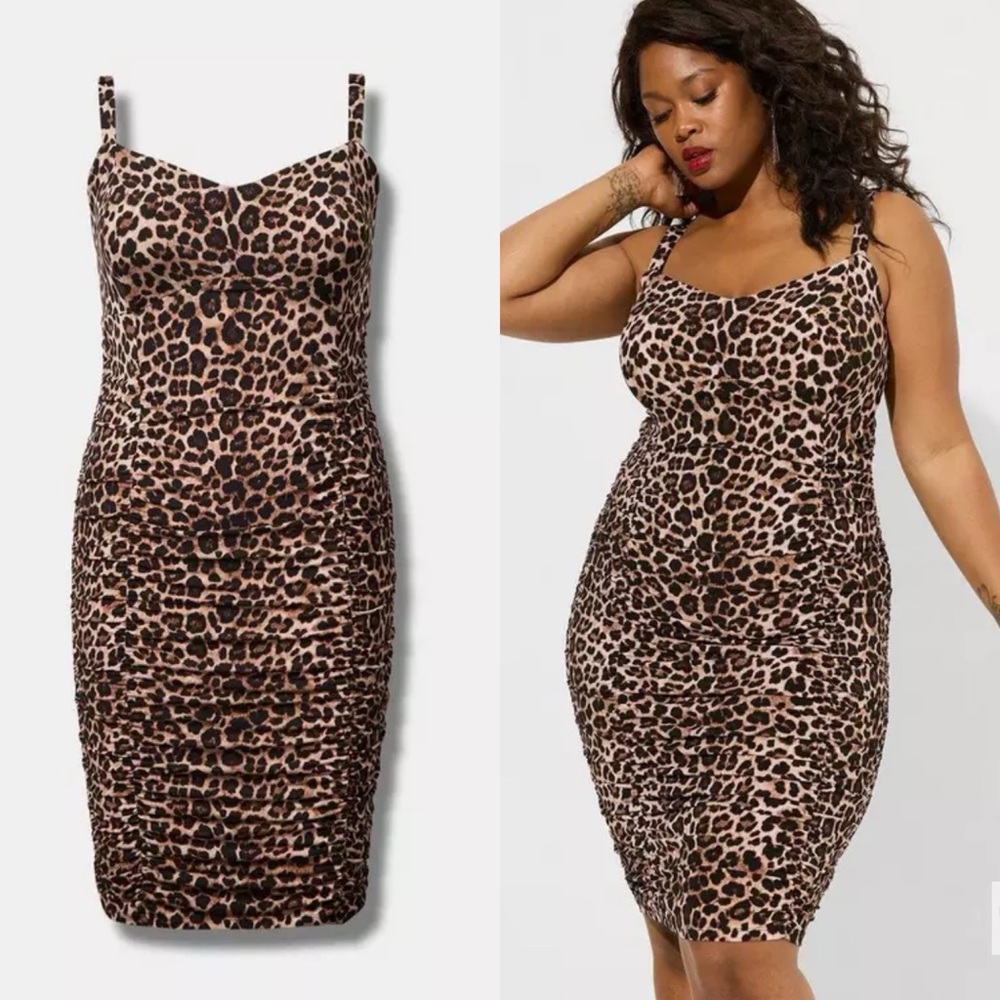Torrid Marilyn Monroe leopard dress